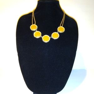 Banana Republic Double Chain Disc Statement Necklace